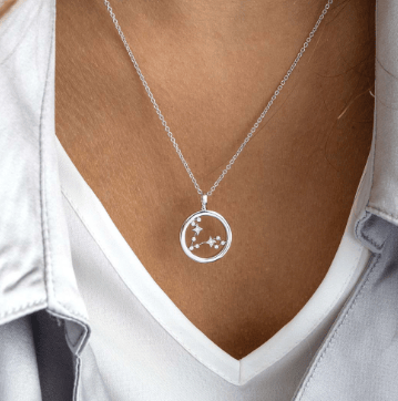 Necklace Silver Céleste Constellation Pisces Necklace