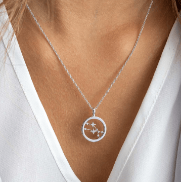 Necklace Silver Céleste Constellation Taurus Necklace
