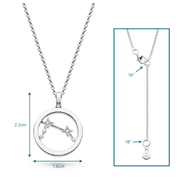 Necklace Silver Constellation Aries Necklace