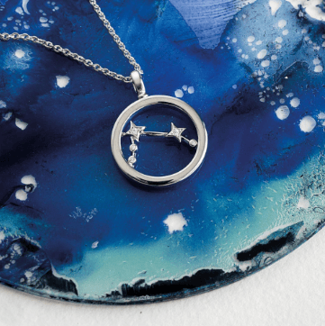 Necklace Silver Constellation Aries Necklace