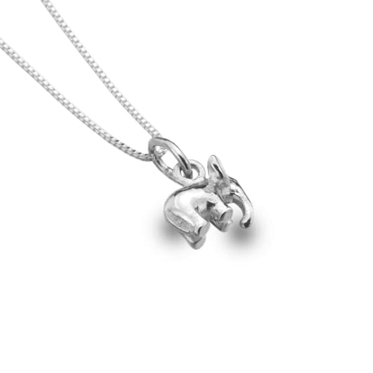 Silver elephant baby pendant in 3d Necklaces Sea Gems Ltd