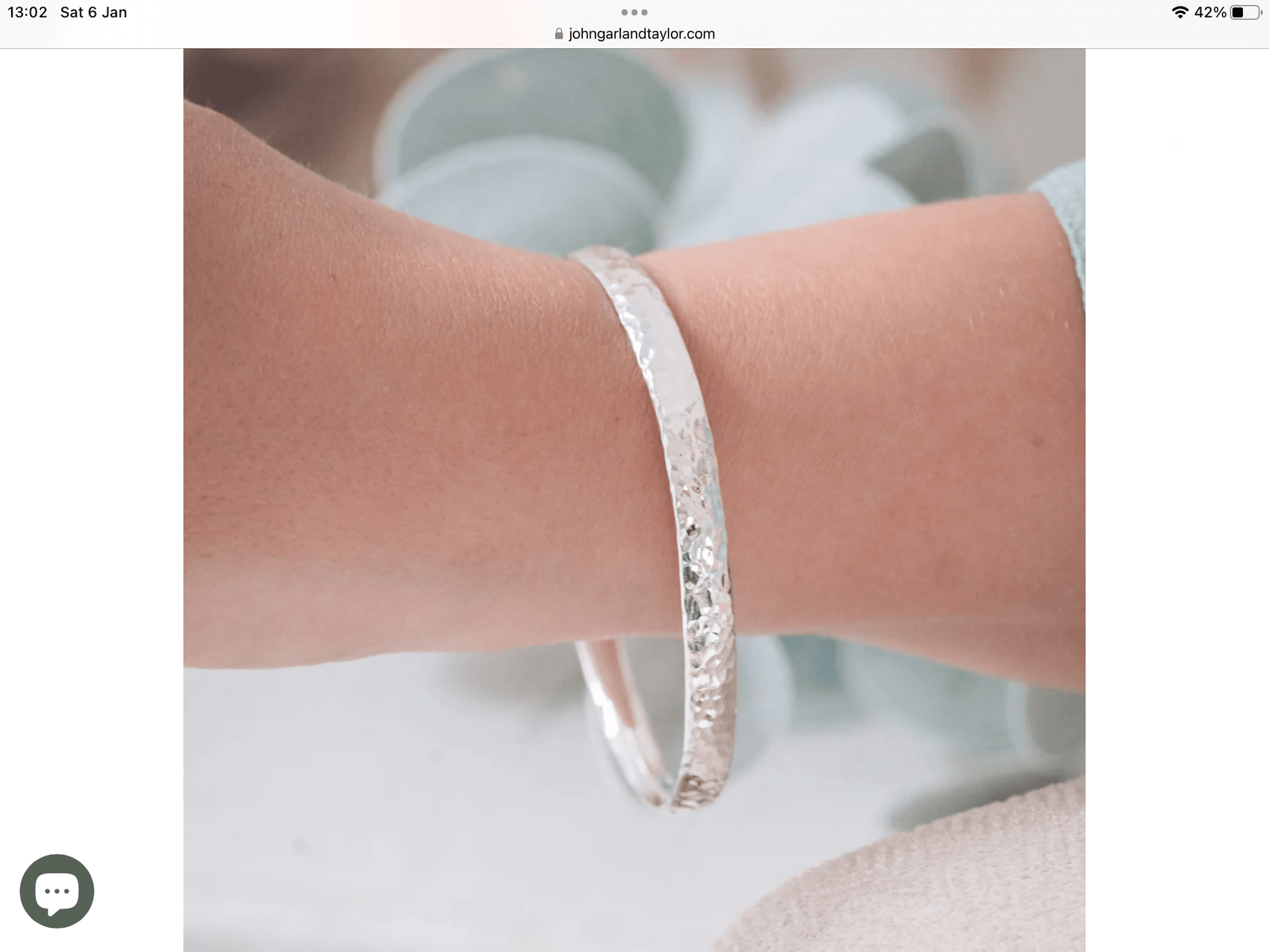 Silver engraved bangle Bangle John Garland-Taylor