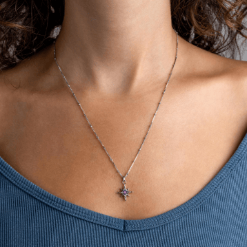 Necklace Silver February Aurora Birthstone Amethyst Necklace
