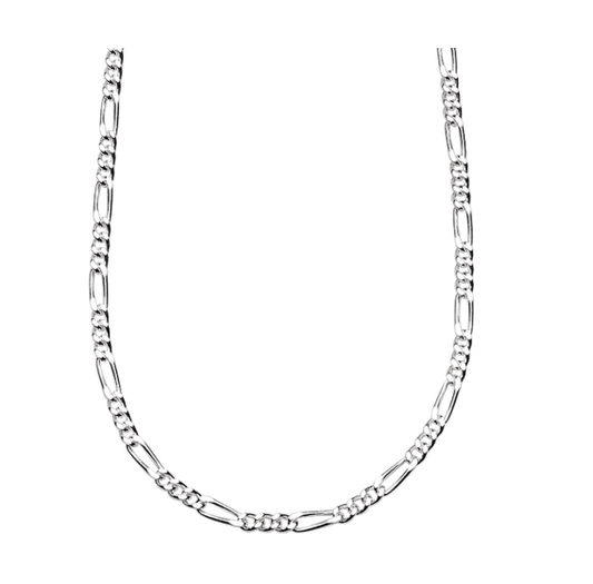 Silver Figaro Chain 18" Necklace Necklace DEW