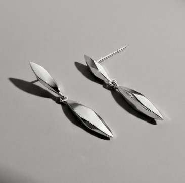 Earrings Silver Glint Drop Earrings