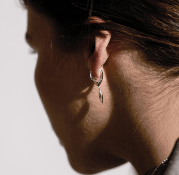 Earrings Silver Glint Hoop Earrings