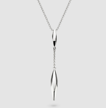 Necklace Silver Glint Lariat-Style Necklace