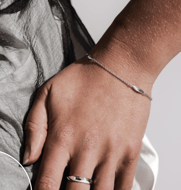 Bracelet Silver Glint Station Bracelet