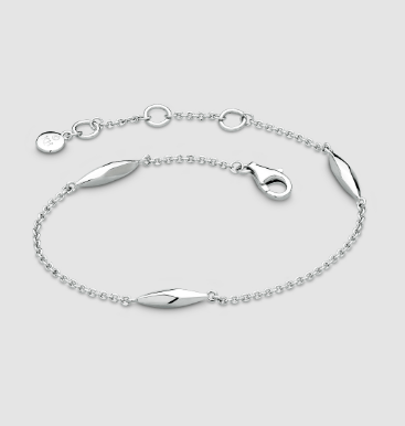 Bracelet Silver Glint Station Bracelet