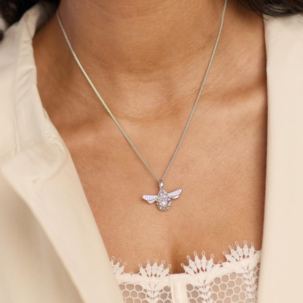 Silver Glitz Blossom Queen Bee Necklace Necklace Kit Heath