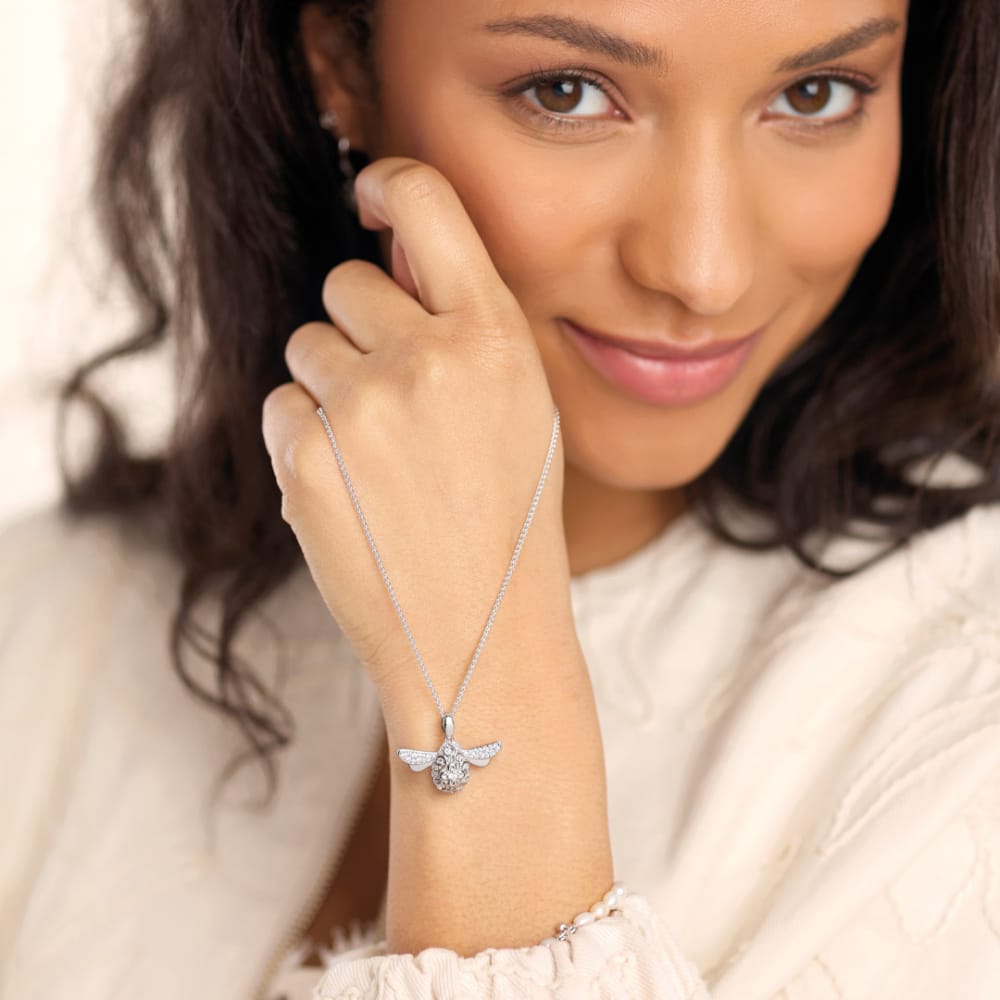 Silver Glitz Blossom Queen Bee Necklace Necklace Kit Heath