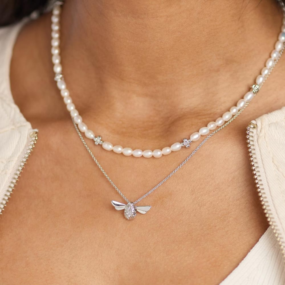 Silver Honey Bee Midi Necklace Necklace Kit Heath