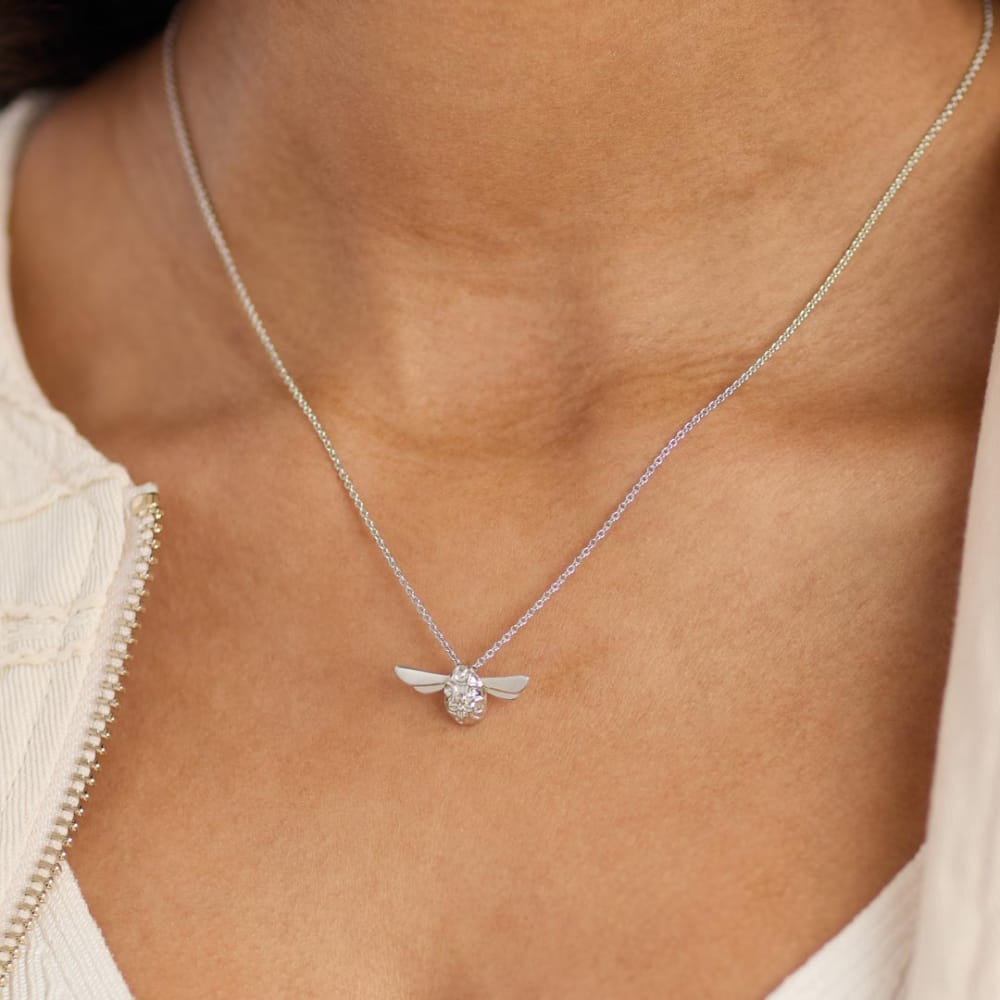 Silver Honey Bee Midi Necklace Necklace Kit Heath
