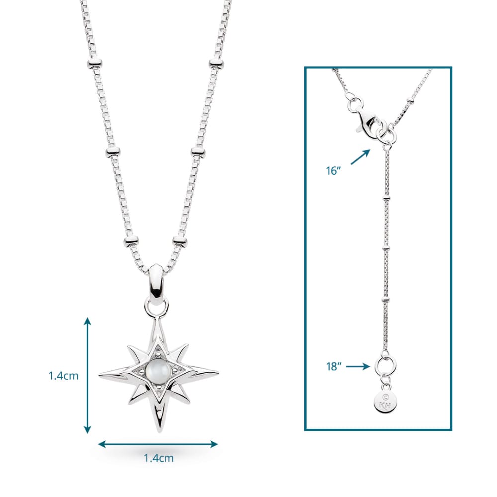 Necklace Silver June Aurora Birthstone Moonstone Necklace