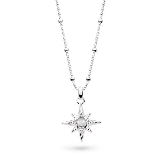 Silver June Aurora Birthstone Moonstone Necklace Necklace Kit Heath