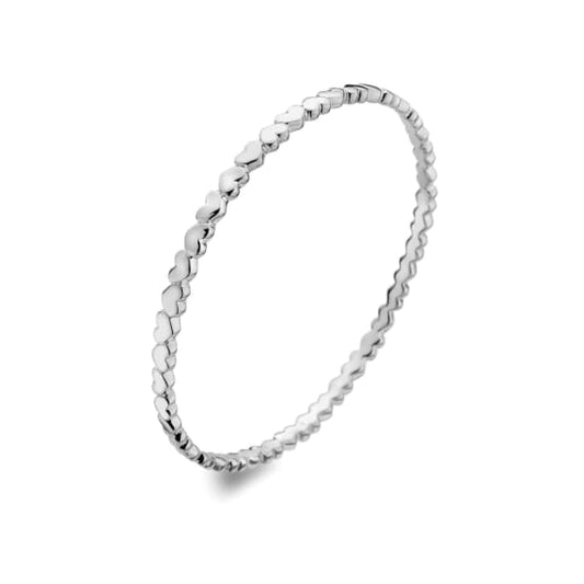 Silver lets fall in love bangle Bangles Sea Gems Ltd