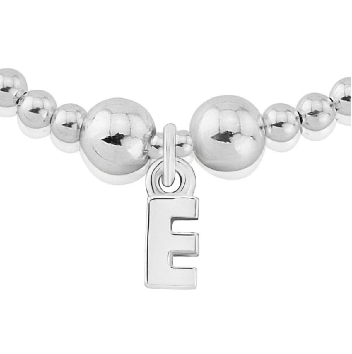 Silver letter E charm bracelet Bracelet Trink