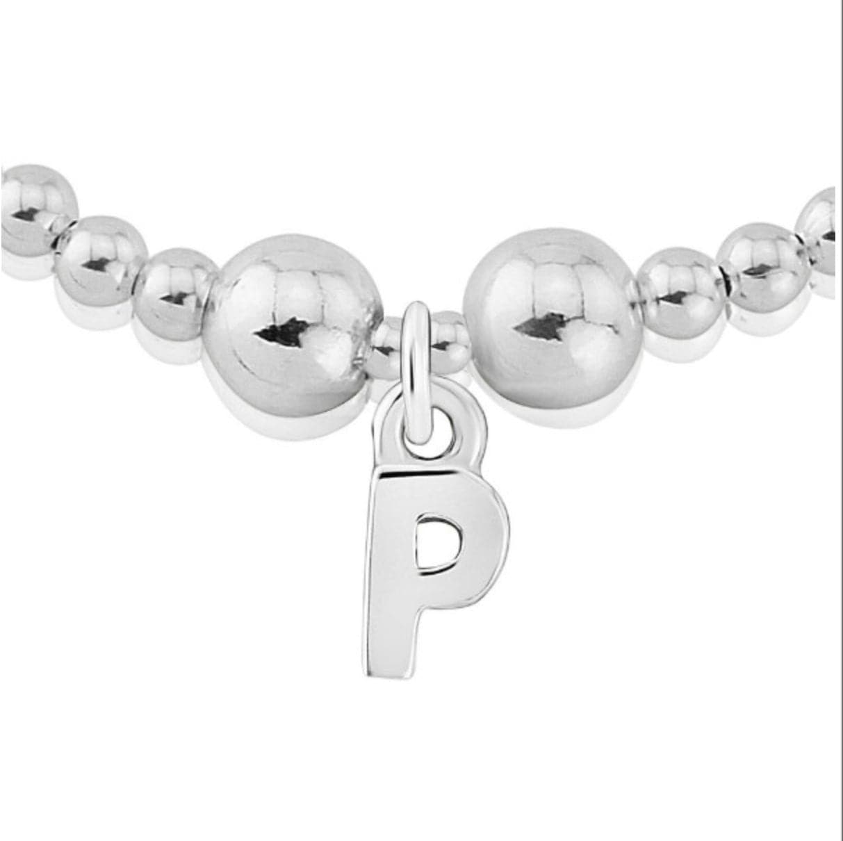 Silver letter P charm bracelet Bracelet Trink