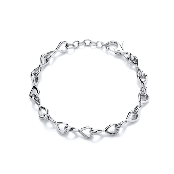 Silver Lola Loop Link Bracelet Bracelet Cavendish French