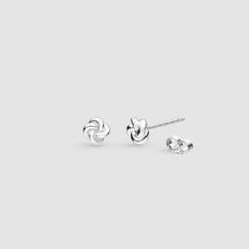 Earrings Silver Marina Tide Knot Stud Earrings