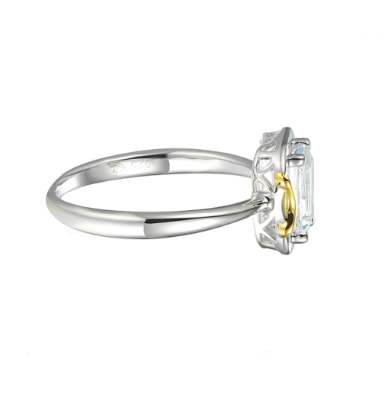 Silver Marine Dream Ring with Aquamarine Ring Amore