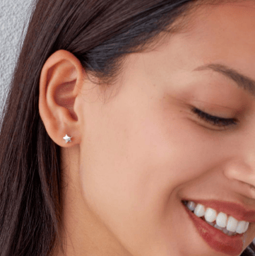 Earrings Silver Miniatures Moonlight Stud Earrings