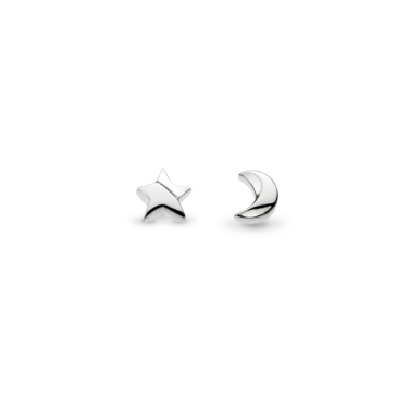 Earrings Silver Miniatures Moonlight Stud Earrings