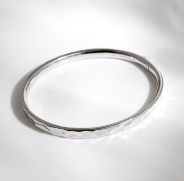 Bangle Silver Mirage Reflect Hinged Bangle