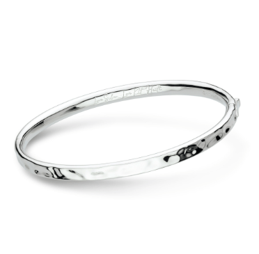 Bangle Silver Mirage Reflect Hinged Bangle