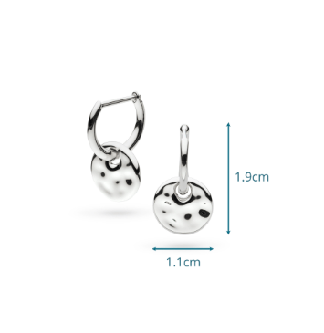 Earrings Silver Mirage Reflect Hoop Disc Earrings