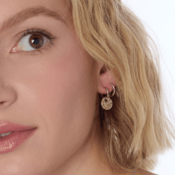 Earrings Silver Mirage Reflect Hoop Disc Earrings
