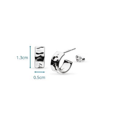 Earrings Silver Mirage Reflect Hoop Earrings