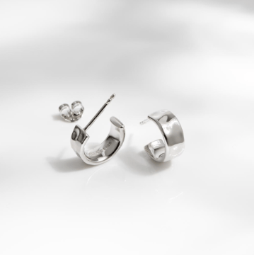Earrings Silver Mirage Reflect Hoop Earrings