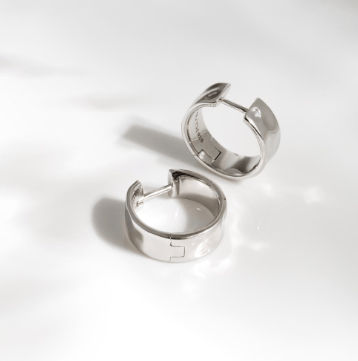 Earrings Silver Mirage Reflect Hoop Earrings