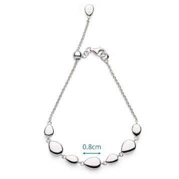 Silver Pebbles Linking Pebbles Slider Bracelet Bracelet Kit Heath
