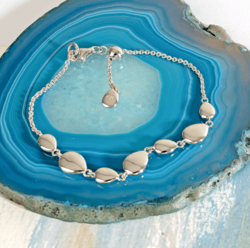 Silver Pebbles Linking Pebbles Slider Bracelet Bracelet Kit Heath