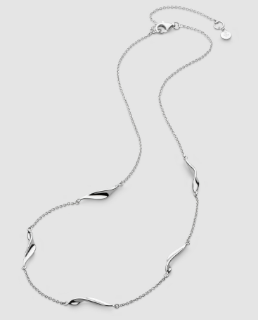 Silver Serenity Curve Station Necklace Necklace Kit Heath
