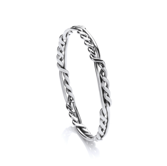 Silver weave bangle Bangle Cavendish French   