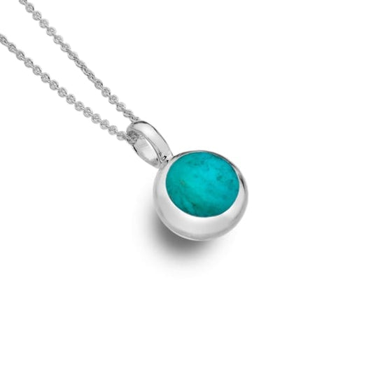 Simplicity Turquoise inlay pendant Necklaces Sea Gems Ltd