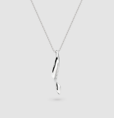 Small Silver Serenity Curve Necklace Necklace Kit Heath