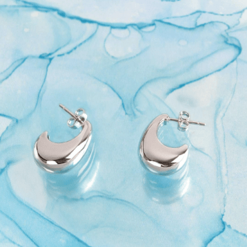 Smooth Coast Pebble Grande Hoop Earrings Earrings Kit Heath