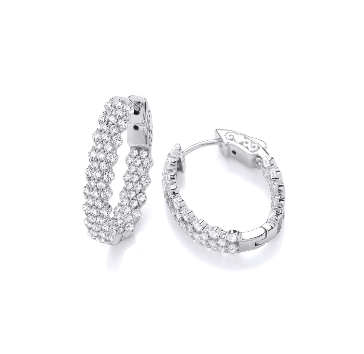 The Glitz and Glamour Hoop Earrings Earrings Cavendish French