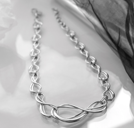 The Infinity Grande Link Collar Necklace Necklace Kit Heath