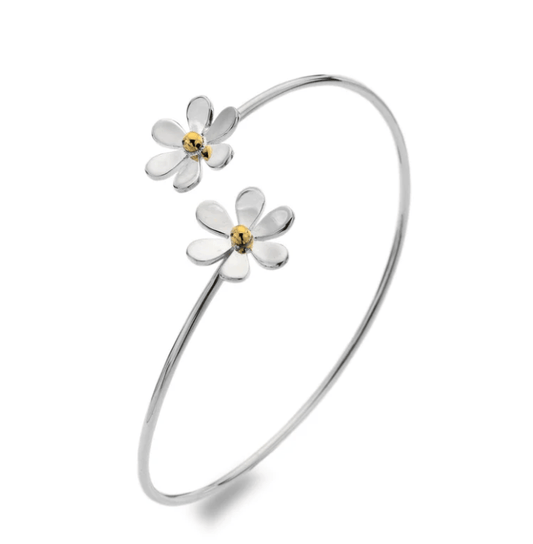 The Lazy double daisy Bangle Bangle Sea Gems Ltd