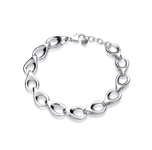 The Loopy Lou Silver Link Bracelet Bracelet Cavendish French