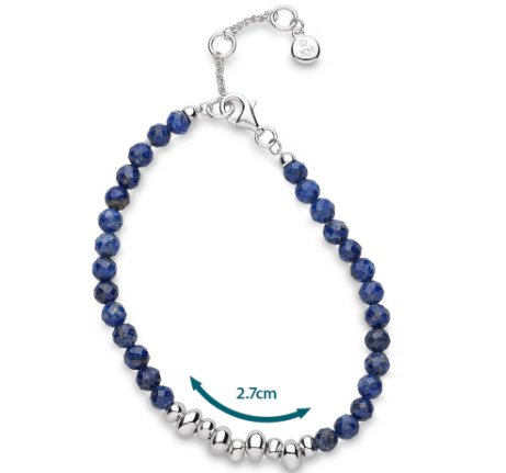 Tumble Azure Gemstone Beaded Bracelet Bracelet Kit Heath