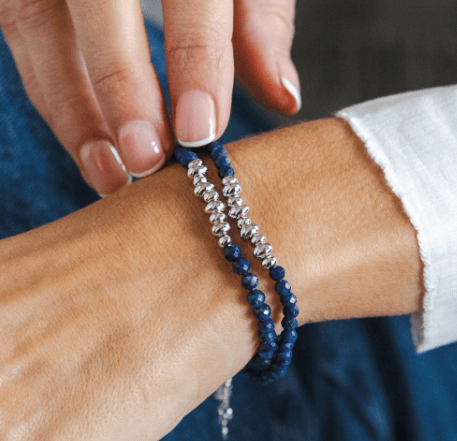 Tumble Azure Gemstone Beaded Bracelet Bracelet Kit Heath