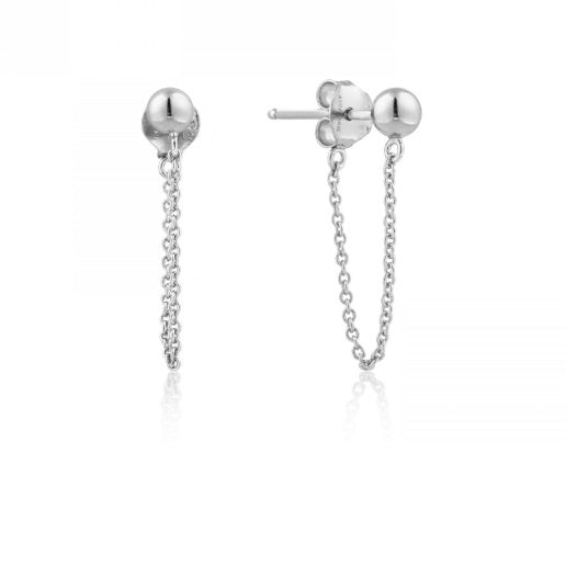 Ania Haie Silver modern chain stud earrings Earrings Ania Haie   