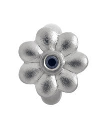 Endless Silver black CZ flower charm Charm Endless   