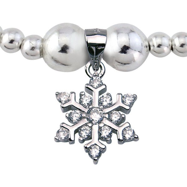 Silver cubic zirconia snowflake bracelet Bracelet Trink   